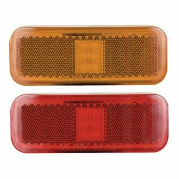 Lastplay Red Surface Mount LED Marker & Clearance Lights with Reflex - 2 Diode LA3566449